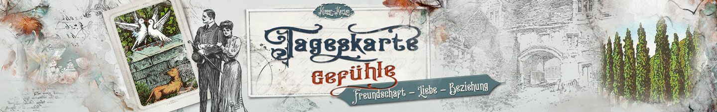 Kipperkarten kostenlose Tageskarte Gefühle und Liebe - Kartenlegen